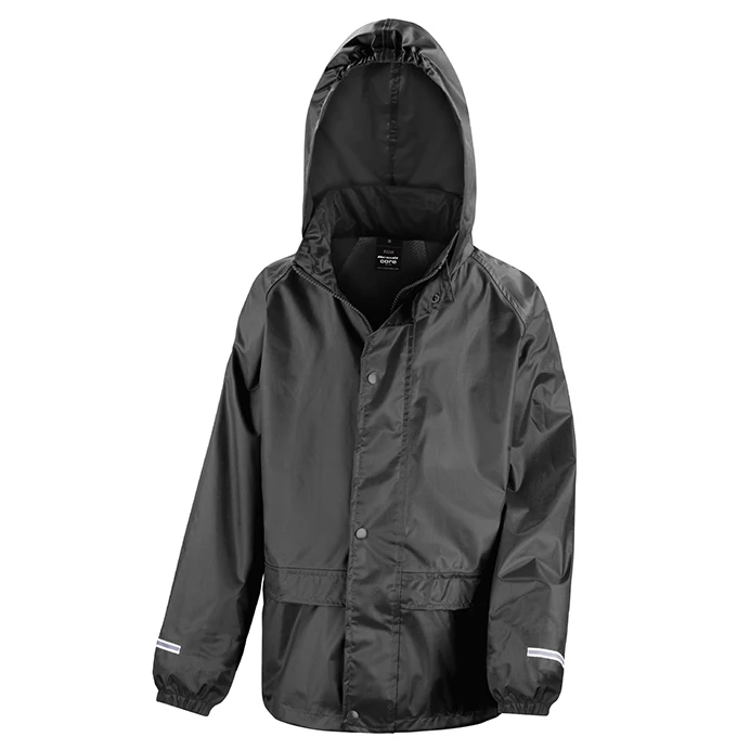 Kids Waterproof Rain Jacket with Hidden Hood (Result Core R227J)
