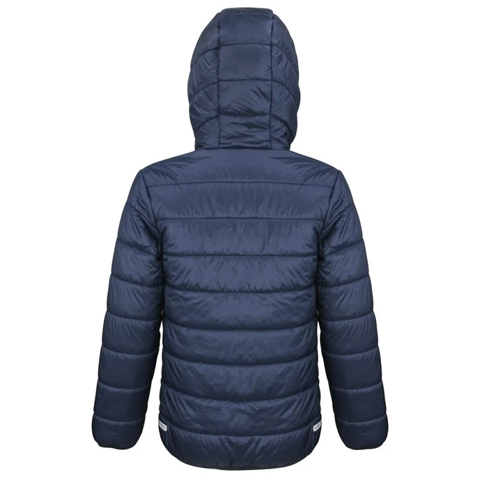 Kids Padded Coat with Hood, Showerproof School Jacket (Result Core R233)