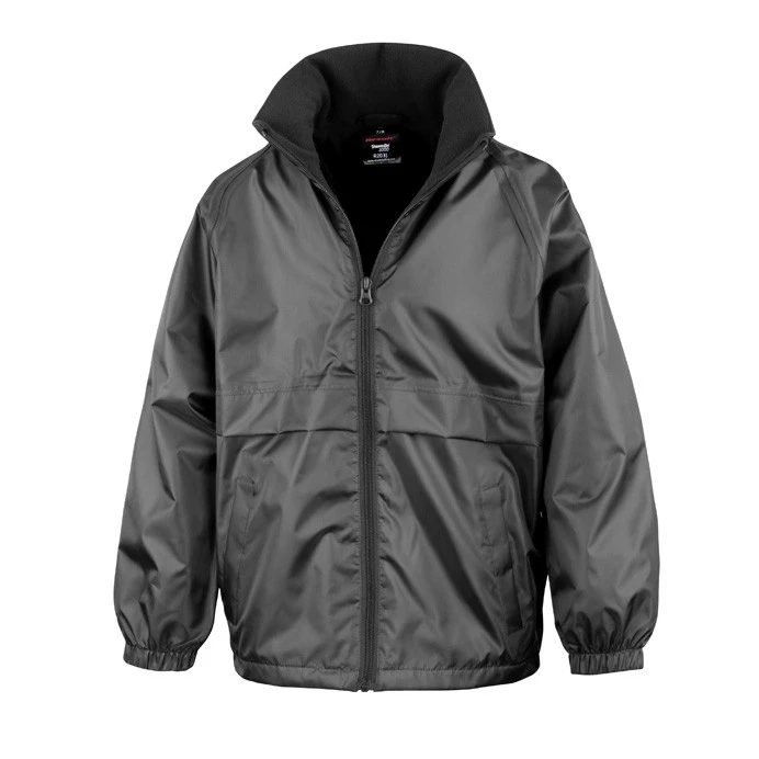 Kids Waterproof School Coat, Fleece Lined Jacket (Result Core R203)