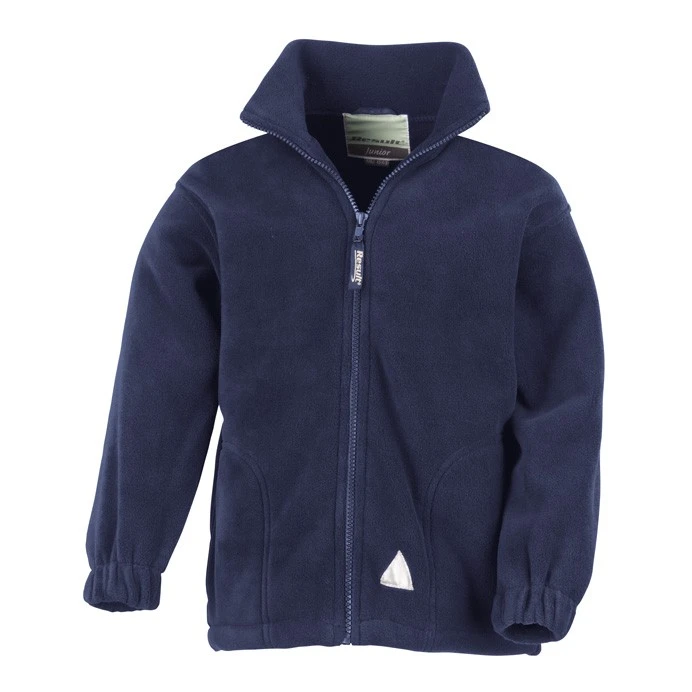 Kids Fleece Jacket, Warm Full Zip School Fleece (Result Polartherm R036)