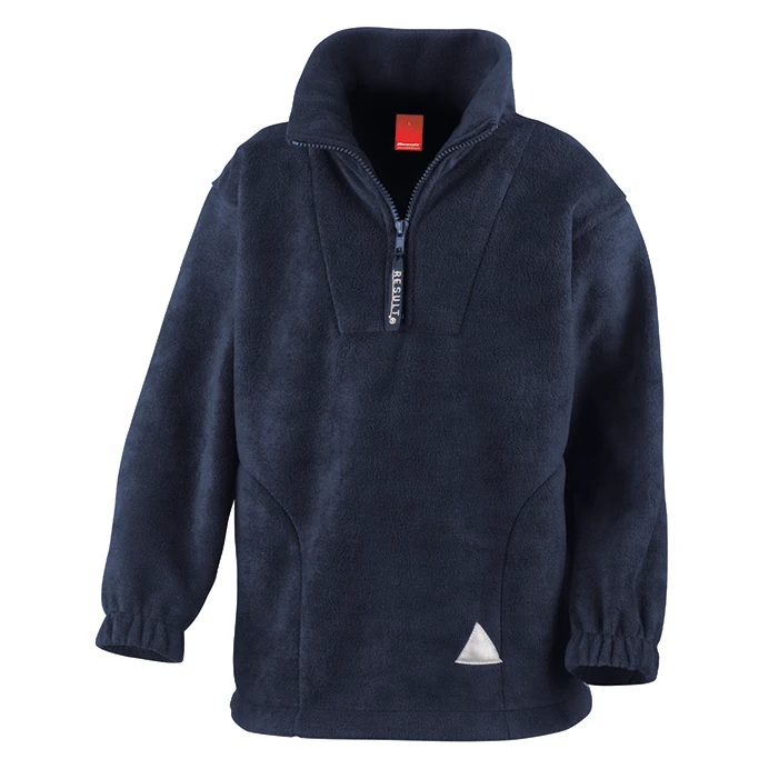 Kids Fleece Top, Quarter Zip Polartherm Pullover (Result R033)