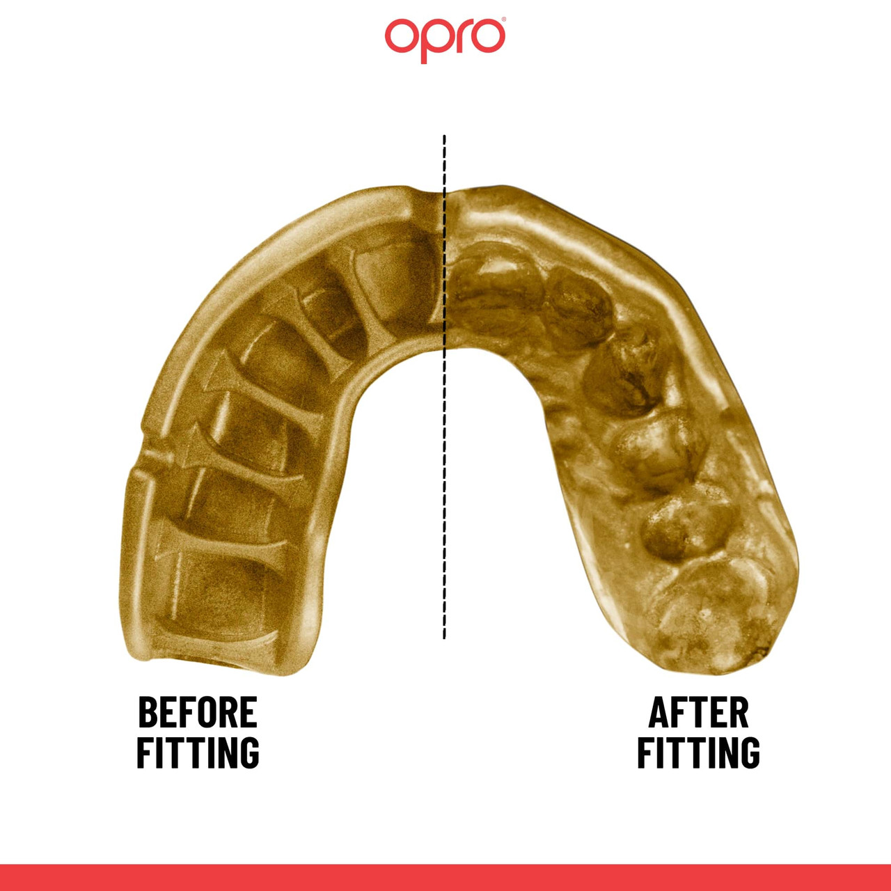 OPRO Gold Level Mouthguard Premium Fit – Gum Shield Adult and Kids – OPRO Mouth Guard Boxing and MMA, Easy Self-Fit Gum Shield Rugby and Hockey