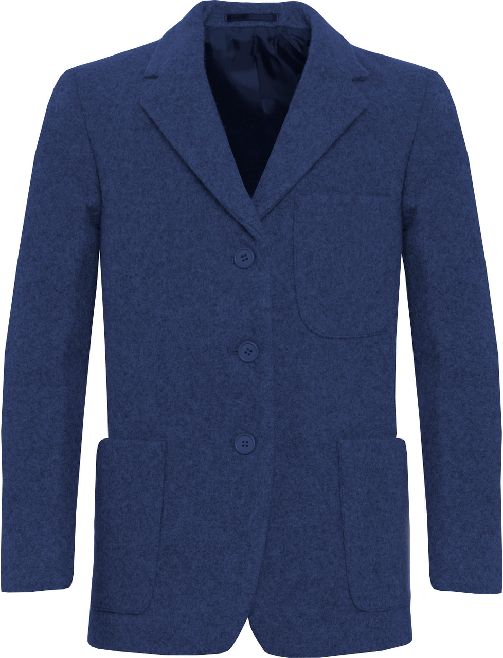 Flannel Fitted Zip Entry Blazer (Banner) (This is a special order item and is non-returnable)