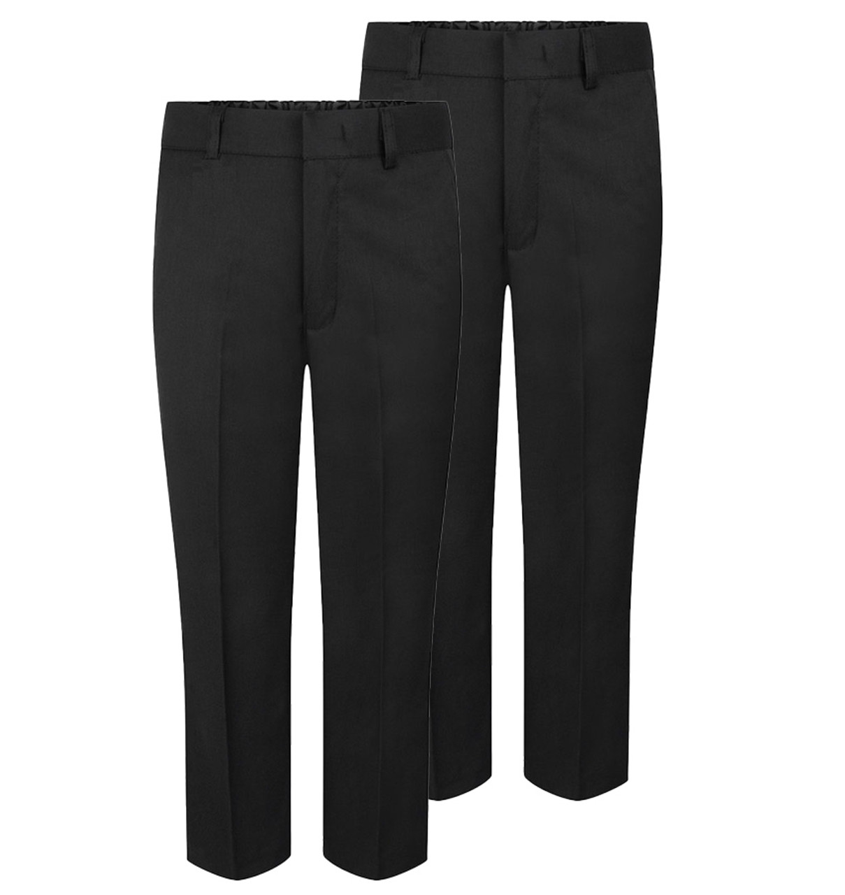 Buy Boys Black Slim Fit Solid Trousers Online - 921885 | Allen Solly