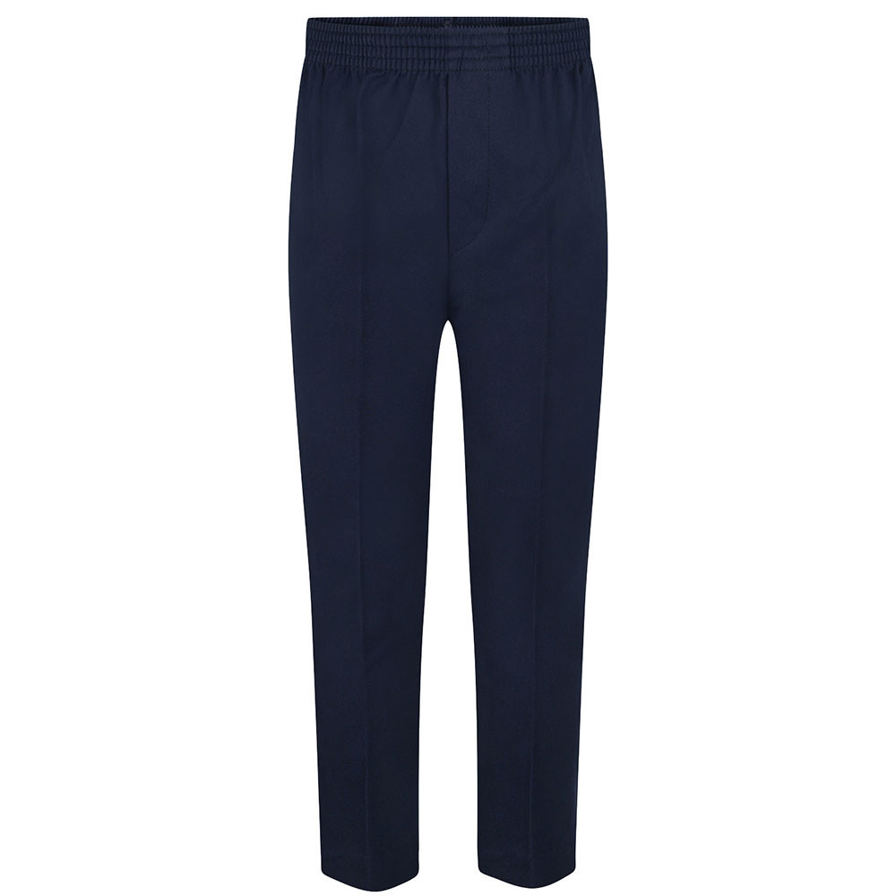 Boys Full Elastic School Pull Up Trouser (Age 2-16) (Zeco)