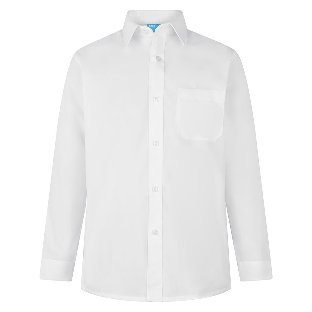 Boys Twin Pack School Uniform LONG Sleeve Shirt (Zeco)