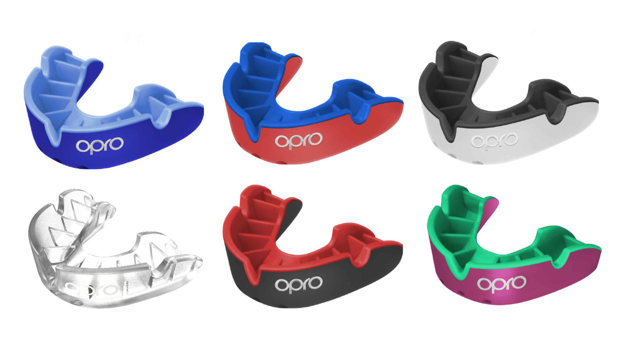 OPRO Silver Level Mouthguard Essential Fit – Gum Shield Adult and Kids – OPRO Mouth Guard Boxing and MMA, Easy Self-Fit Gum Shield Rugby and Hockey