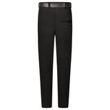 Zeco senior tailored fit trouser extra long leg in black, back view
