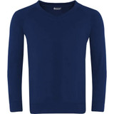 Classic V-Neck Sweatshirt (Banner) Navy