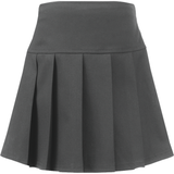 Junior Panel Full Pleated Skirt (Banner) Grey