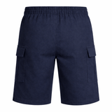Boys Pull-On Elasticated Waist Cargo School Shorts