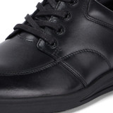 Kickers Troiko Lace Leather Youth Boys School Shoes Black side view detail