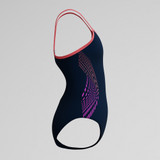 Speedo Girls Plastisol Placement Thinstrap Muscleback Swimsuit