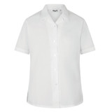 Short Sleeve Non Iron Revere Collar Eco-Blouse - Twin Pack (Zeco) (GB3104) White Front