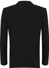 Girls Viscount Fitted Blazer (Banner) Black Back