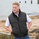Result Core padded bodywarmer with full zip, fleece lined collar and two front pockets