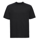 Heavy duty crew neck work t-shirt with reinforced shoulders, shown from the front