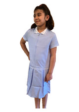 Girls' Gingham School Dress (Ayra) Navy