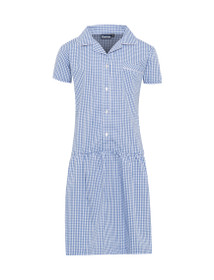 Ashley Button Front Corded Gingham Dress (Banner) (914008)