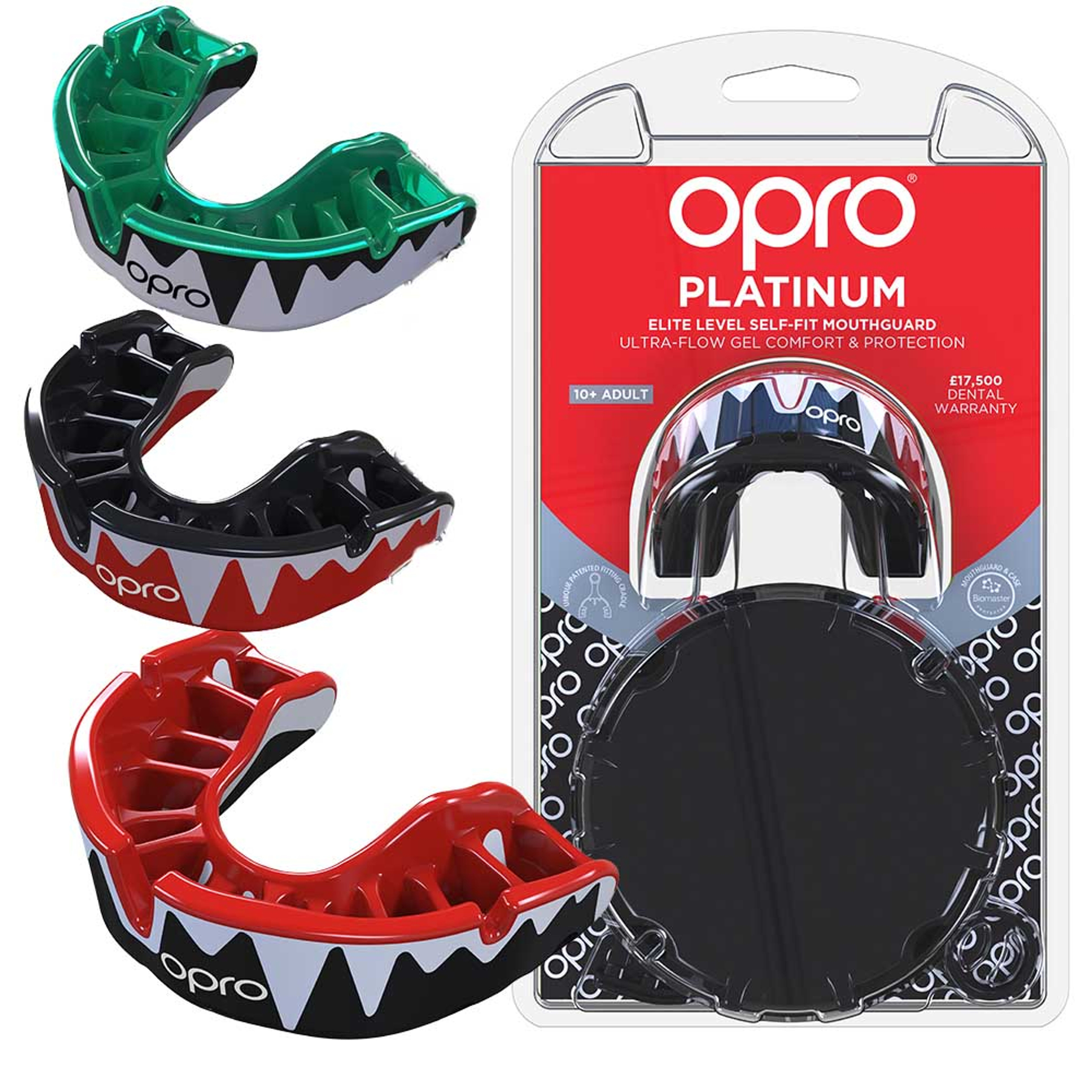 OPRO Mouth Guard Gen4 Silver Level Blue Light Blue Gum Shield Boxing FREE CASE