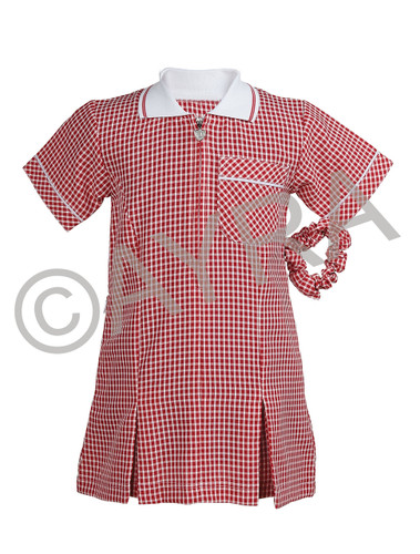red gingham school dress