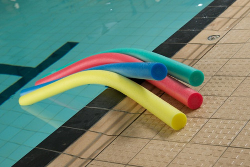 Assorted colour SwimTech pool noodle for water confidence and swimming practice