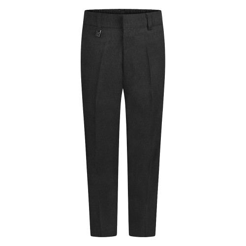 Zeco boys standard fit school trousers in charcoal (dark grey)
