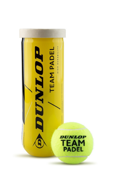 Dunlop Team padel balls – durable 3-ball tube for club and recreational play Dunlop Team padel balls – durable 3-ball tube for club and recreational play