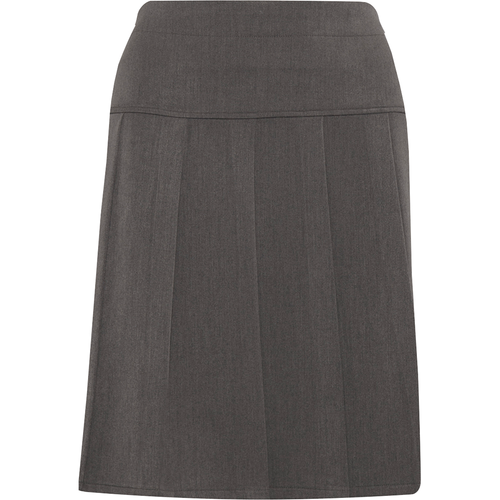 Charleston Junior Pleated Skirt (Banner) Mid Grey Front Charleston Junior Pleated Skirt (Banner) Mid Grey Front