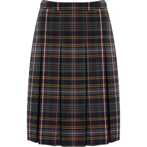 Tartan Pleated Skirt (Banner) Mixed Multi Colour Tartan Pleated Skirt (Banner) Mixed Multi Colour