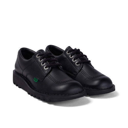 Kickers Kick Lo Padded Leather Black Shoes