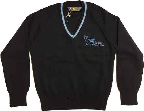 St Lukes Primary School V-Neck Knitted Jumper