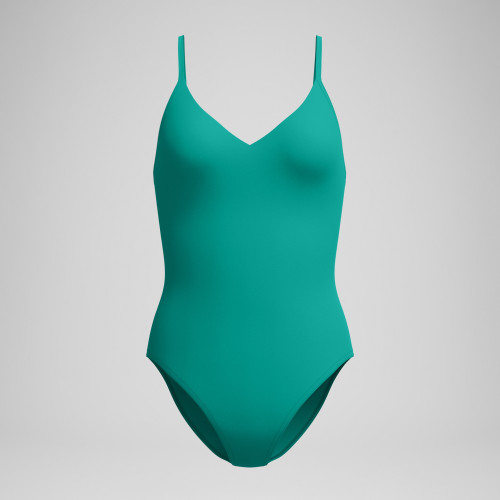 Speedo Solid V-Neck One Piece - B1