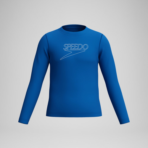 Speedo Unisex Long Sleeve Classic Logo Rash Guard