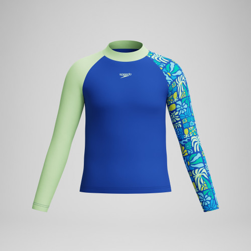 Speedo Long Sleeve Print Rash Guard