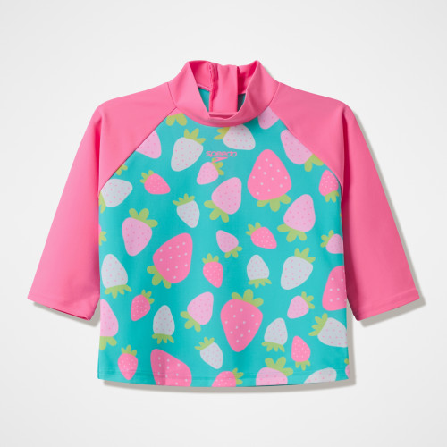 Speedo Junior Infant Printed Long Sleeves Rash Guard