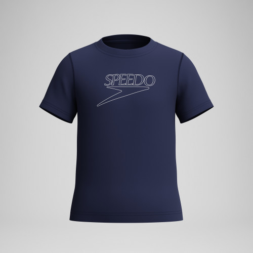 Speedo Unisex Short Sleeve Classic Logo Rash Guard