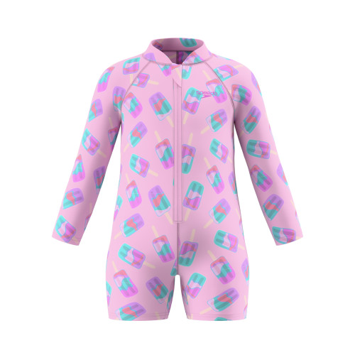 Speedo Junior Long Sleeves Printed Zip