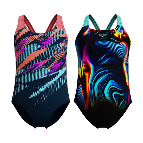Speedo Digital Placement Splashback Junior Swimsuit