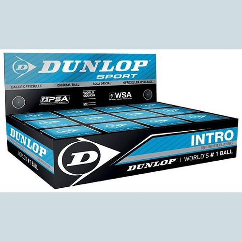 Dunlop Intro Squash Balls (1 Ball Box of 12)