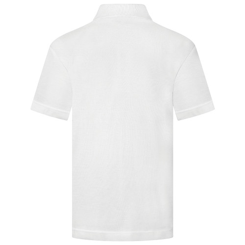 School White Polo Shirt (Zeco) (BT3088)