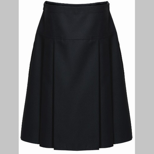 Drop Waist Pleated Skirt