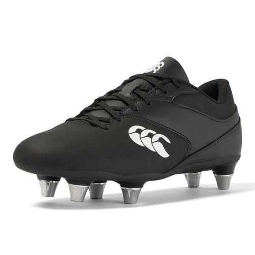 Canterbury Phoenix Raze SG Rugby Boot in Black/White