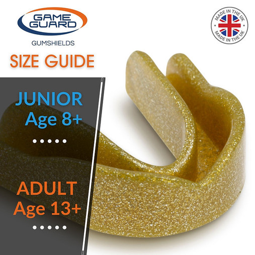Game Guard Gum Shield - Gold Sparkle