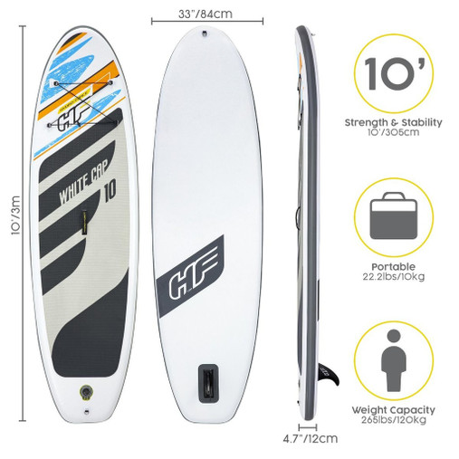HydroForce社 SUP Board 並行輸入 OUTLET② Hydro-Force White Cap 10ft SUP Set - School Wear United