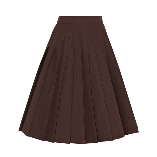 St Angela's Ursuline School Uniform Brown Skirt