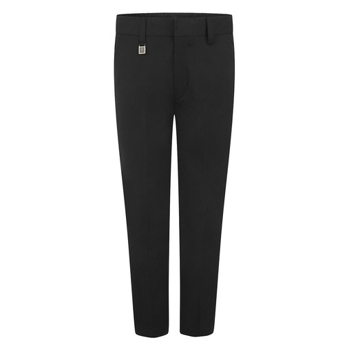 Boys School Standard Fit Trousers (Zeco) (BT3052) Black