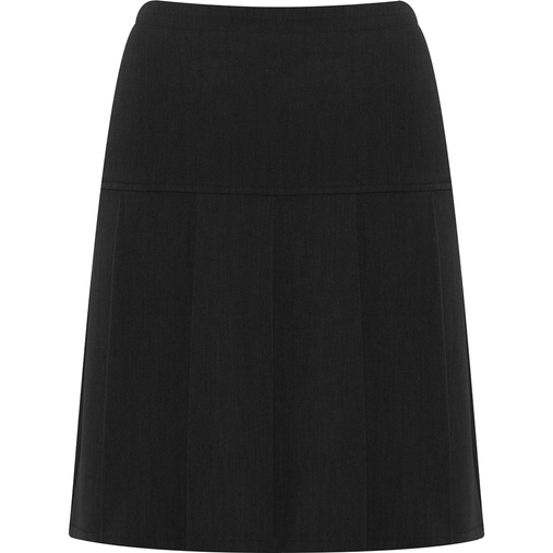 Charleston Pleated Skirt (Banner) Black Front