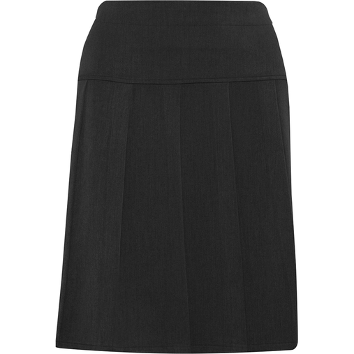 Charleston Junior Pleated Skirt (Banner) Black Front
