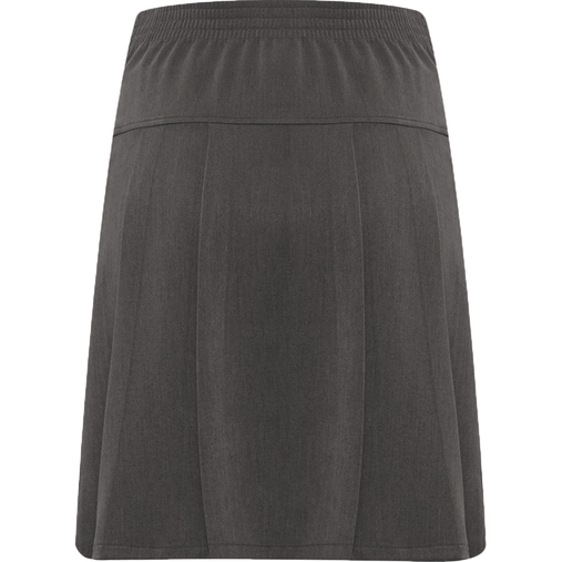 Charleston Junior Pleated Skirt (Banner) Mid Grey Back